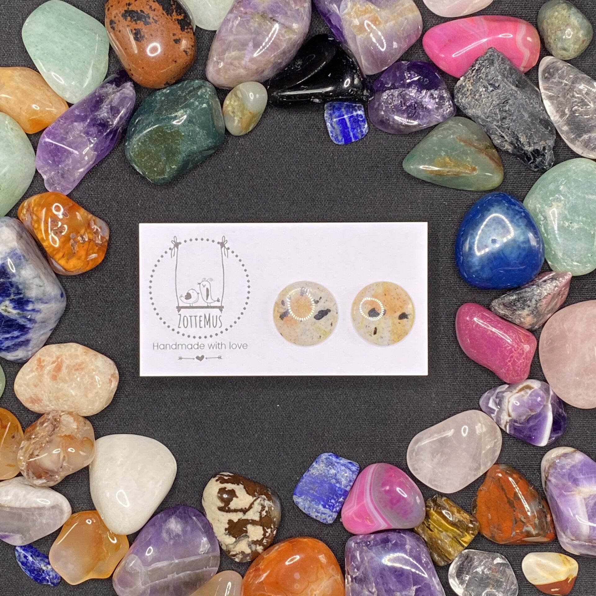 No One Knows Dalmatian Jaspis Stud Large