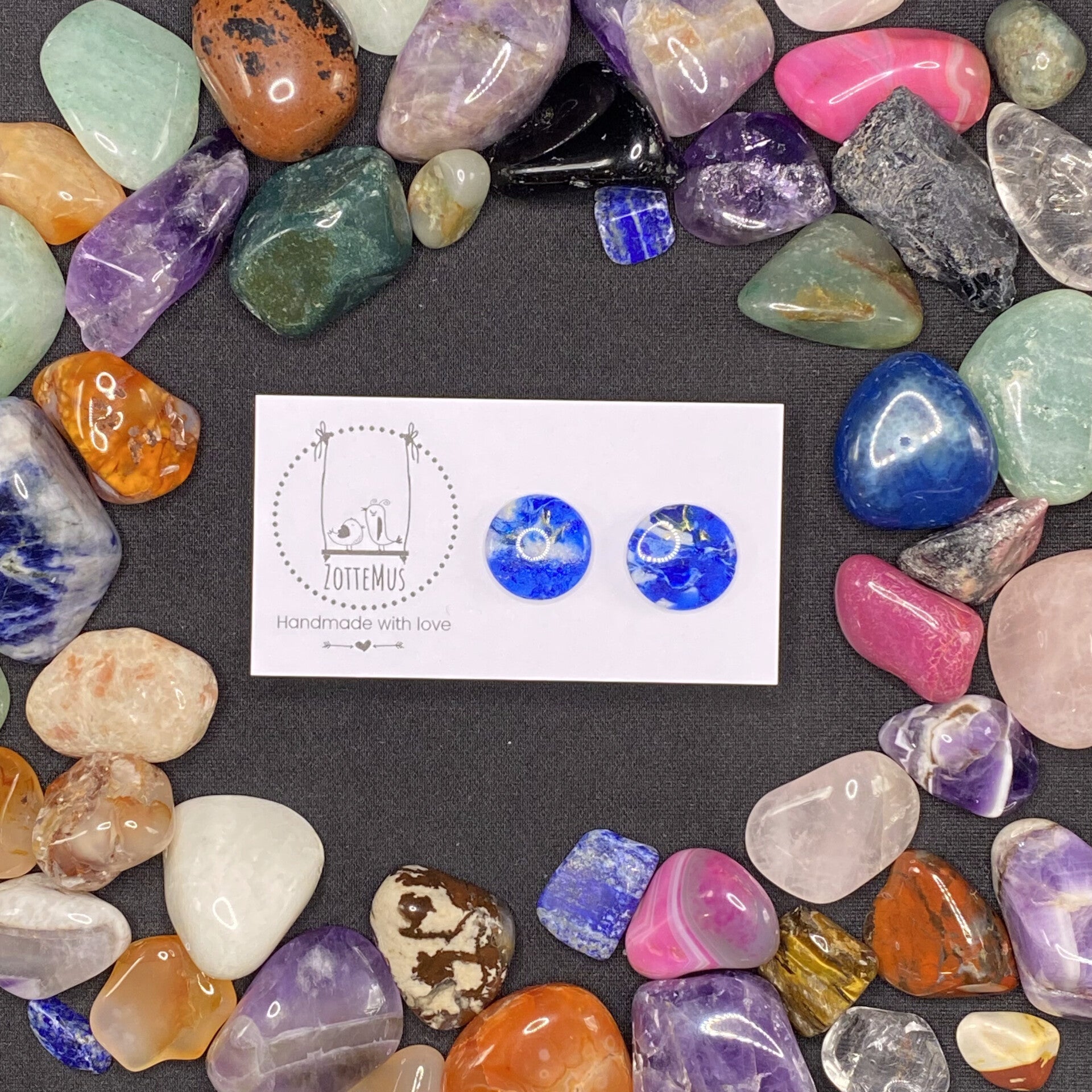 No One Knows Lapis Lazuli Stud Medium