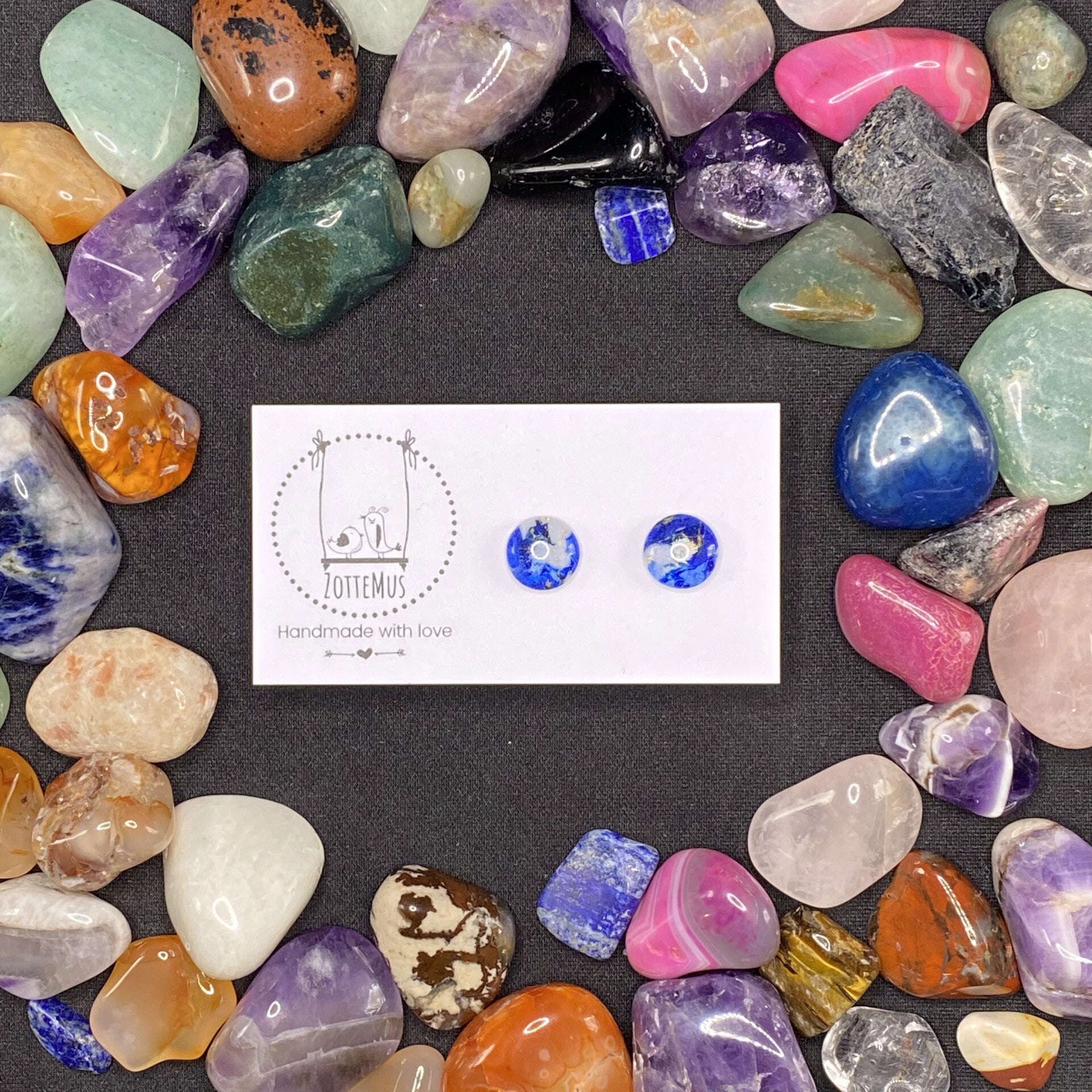 No One Knows Lapis Lazuli Stud Small