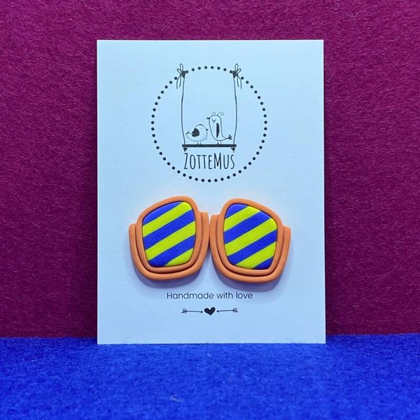 Pump Up The Jam Framed Stud Orange