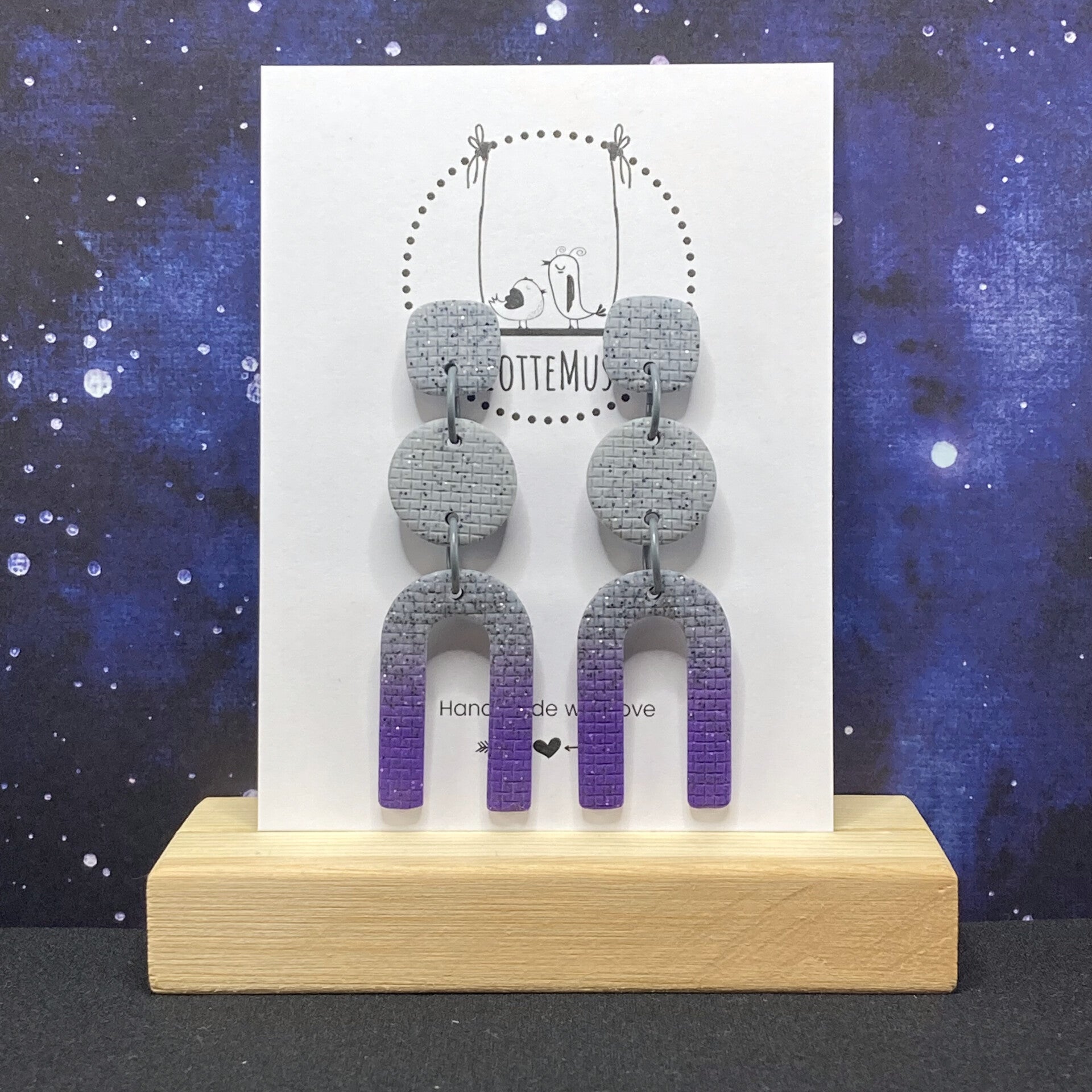 Intergalactic Reversed U Stone Purple