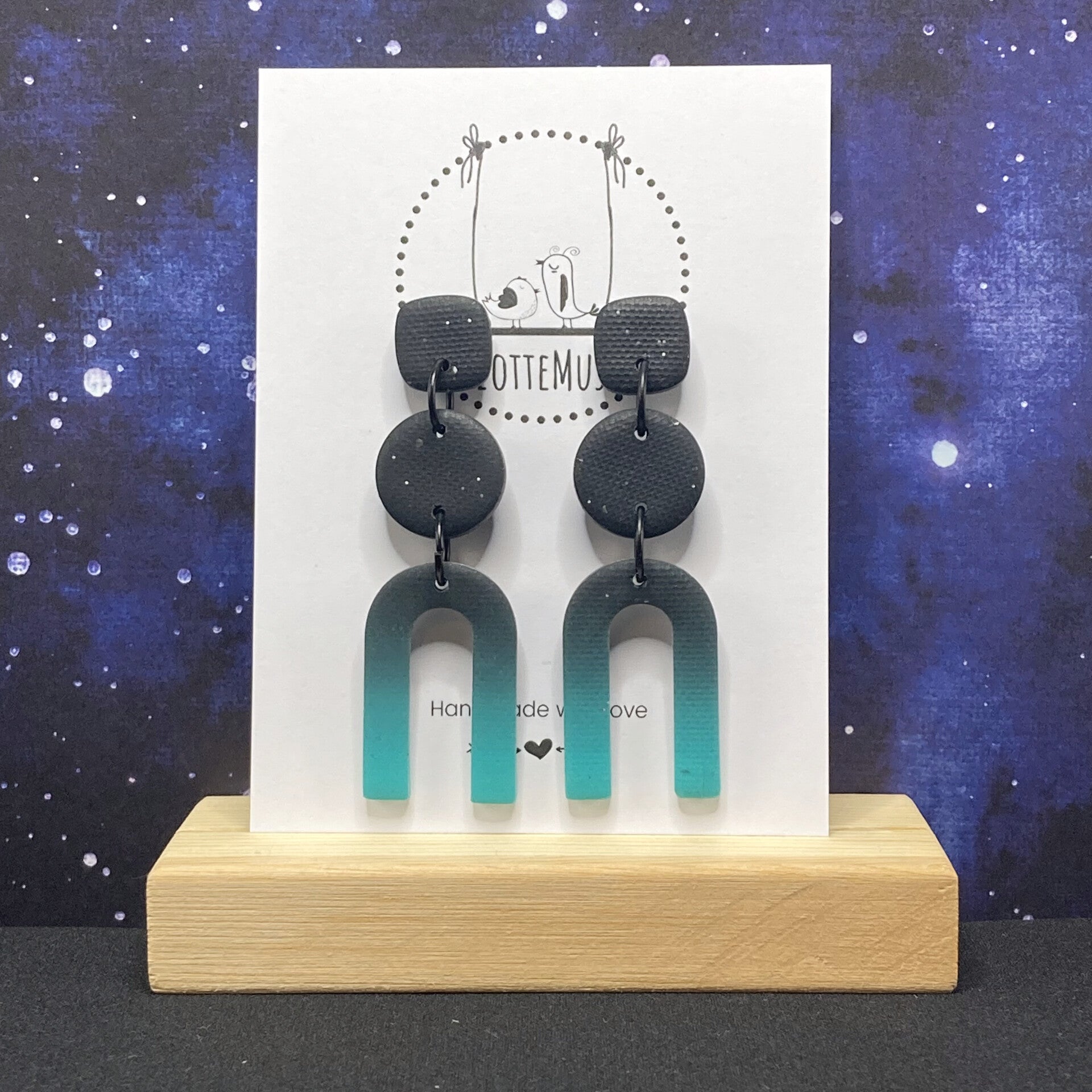 Intergalactic Reversed U Stardust Teal