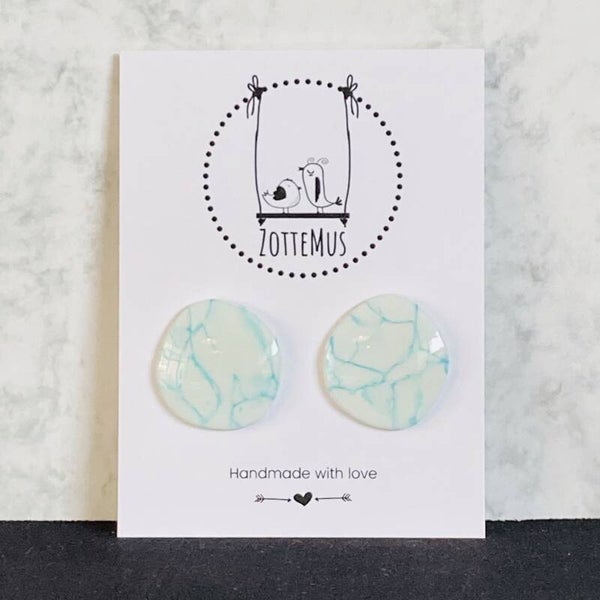Pieces Stud Large Blue