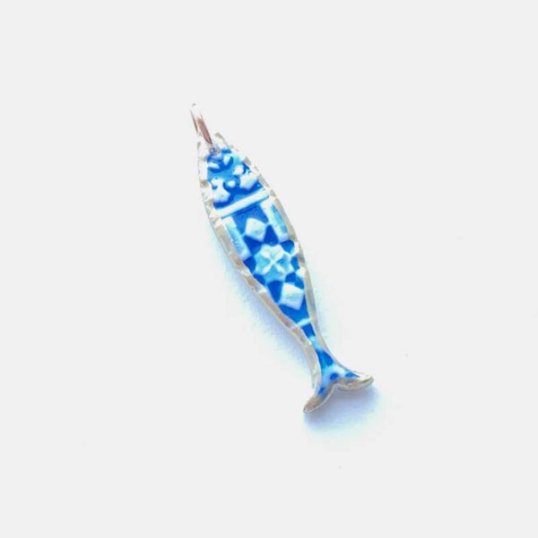 Riptide Charm Fish Blue Gold 2