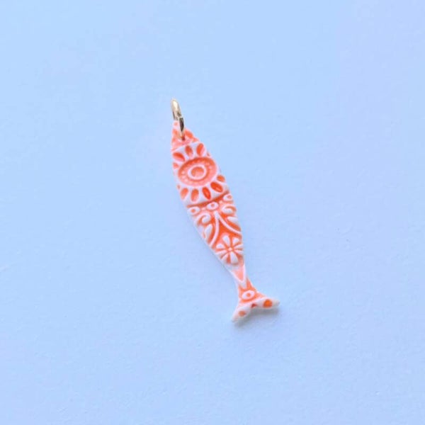 Riptide Charm Fish Dark Orange