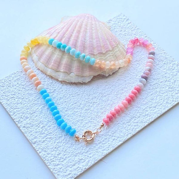 Riptide Necklace Multicolor Pastel