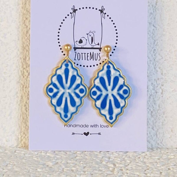 Riptide Ornament Blue Gold