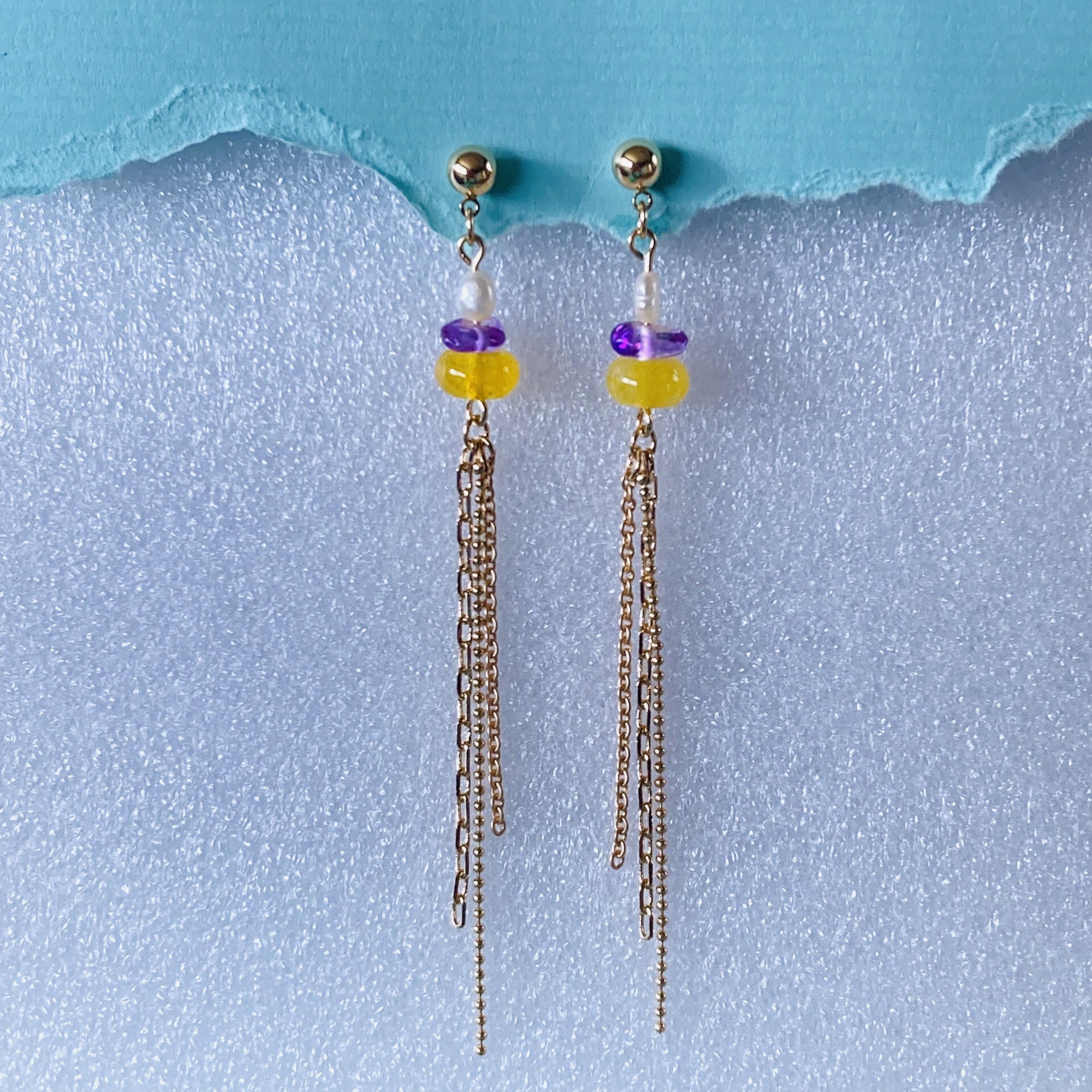 Ocean Eyes Chains Yellow Lila