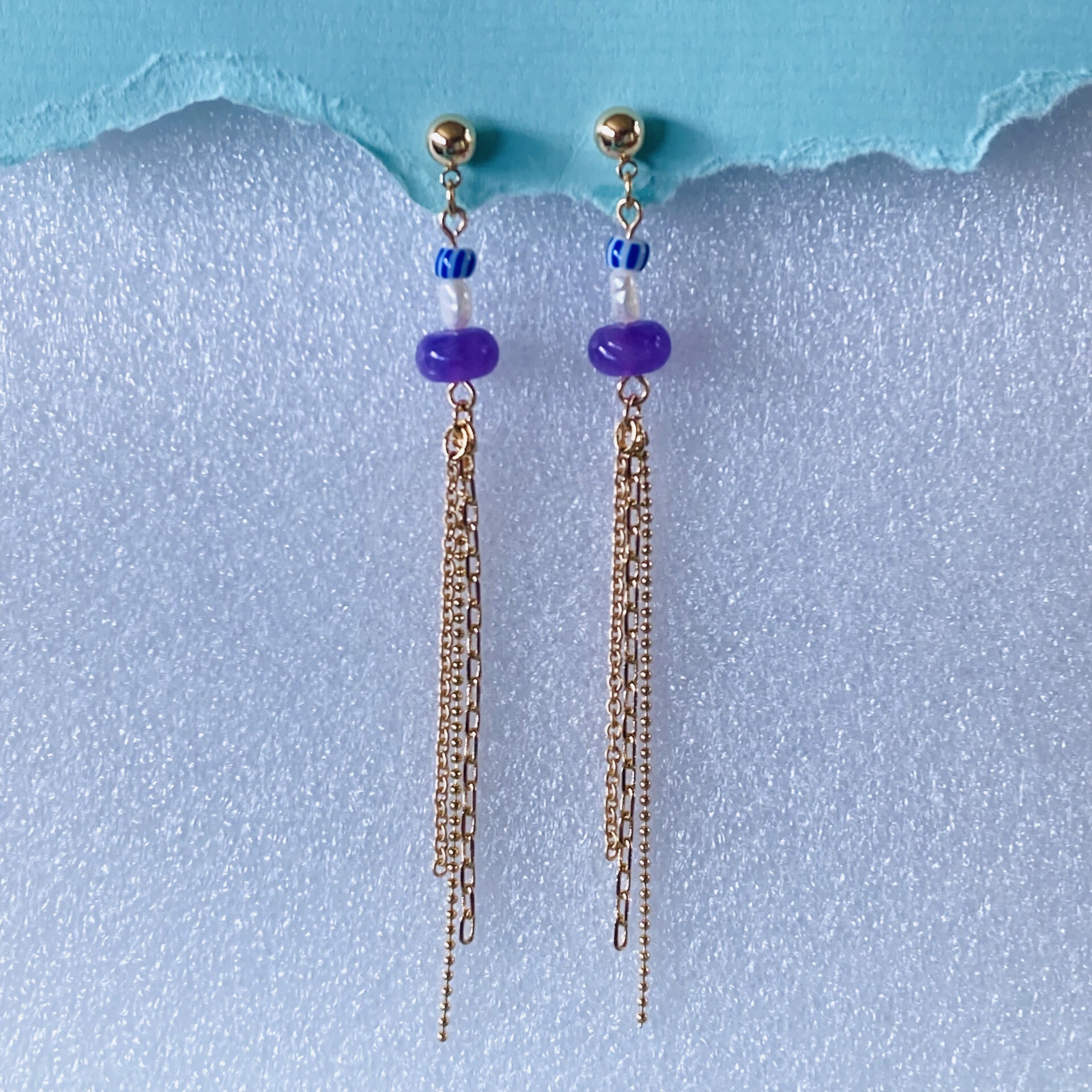 Ocean Eyes Chains Lila Blue