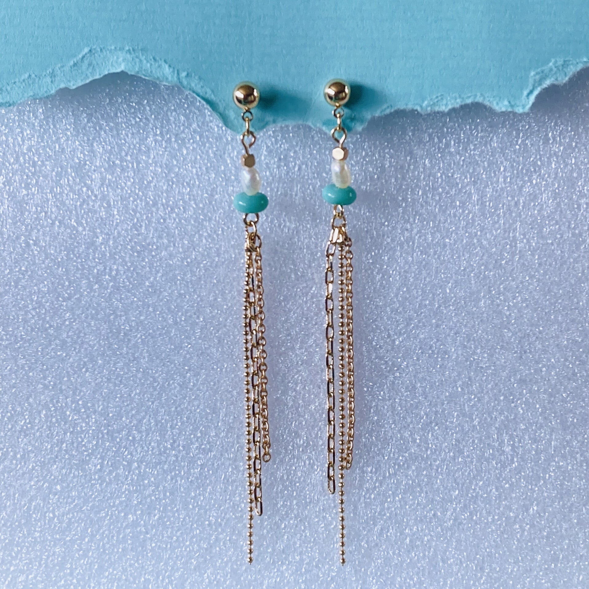 Ocean Eyes Chains Mint White