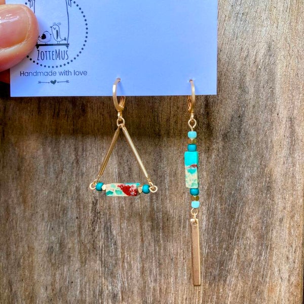 Gemstone Mismatch Turquoise Mint