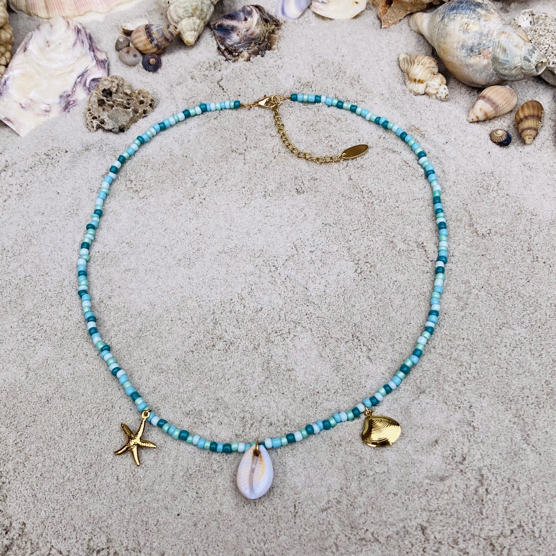 Ocean Eyes Necklace Kauri Green