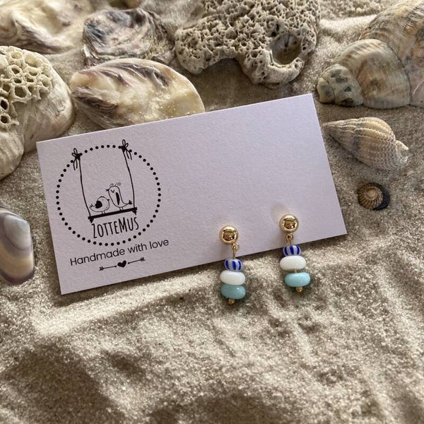 Ocean Eyes Mini Striped White Blue