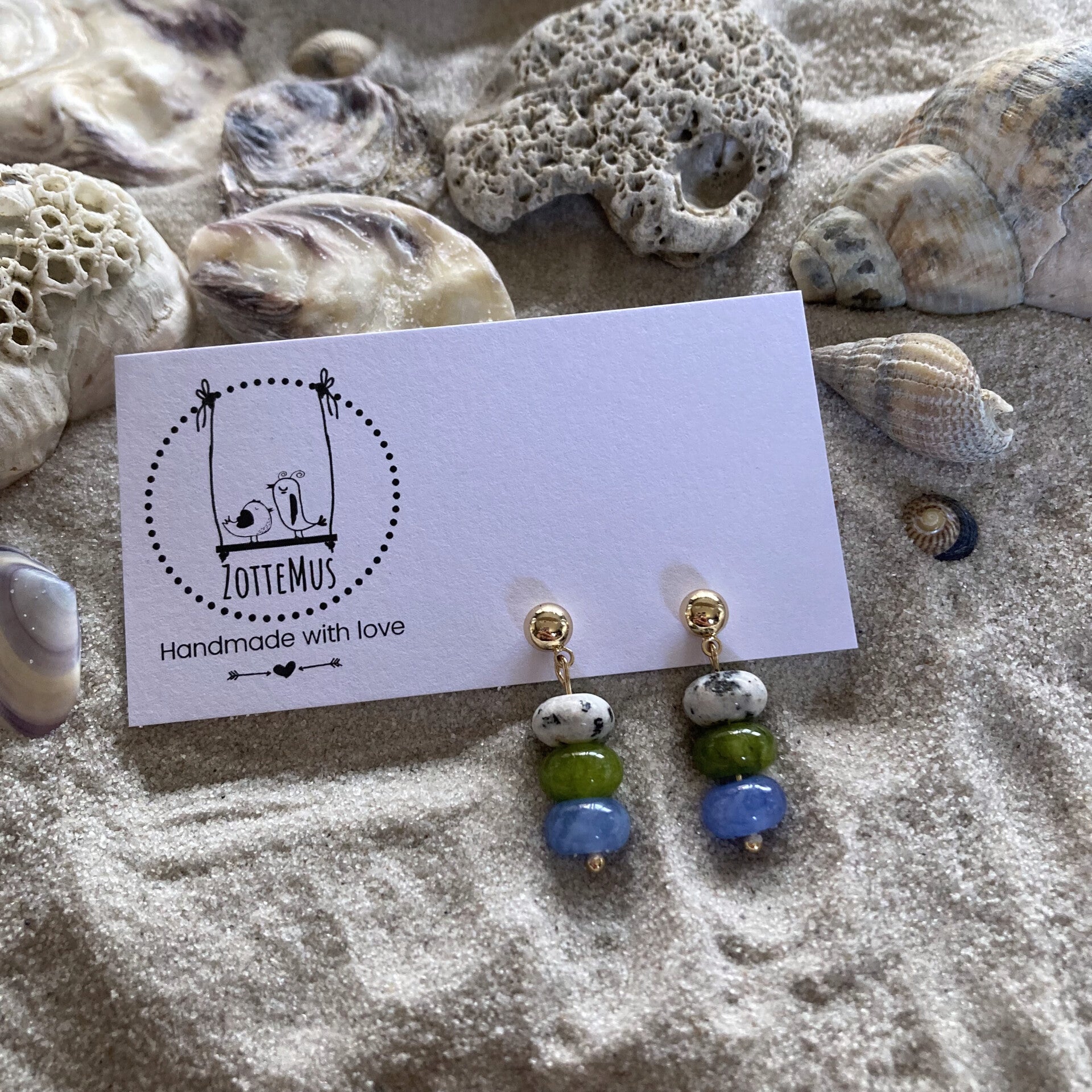 Ocean Eyes Tripple Speckled Green Blue