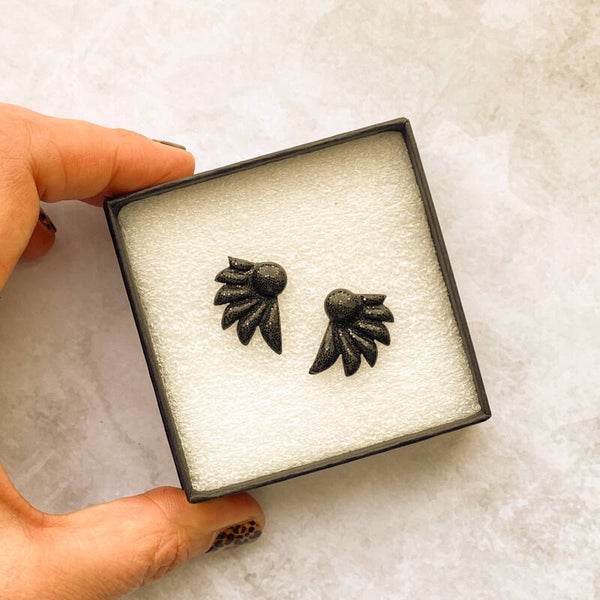 Rebel Mini Stud Wide Wings
