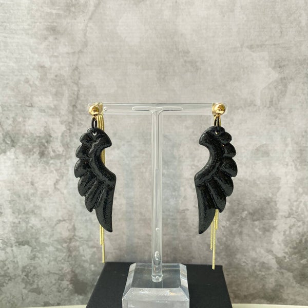 Rebel Hanging Long Wings Glitter Tassel