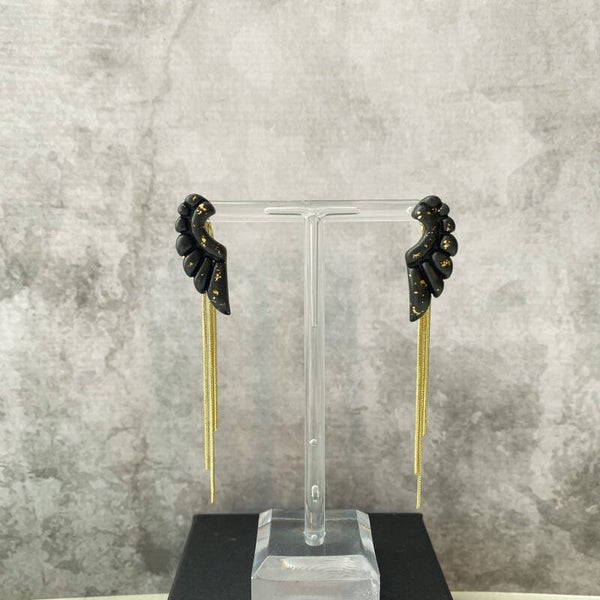 Rebel Mini Long Wings Gold Leaf Tassel