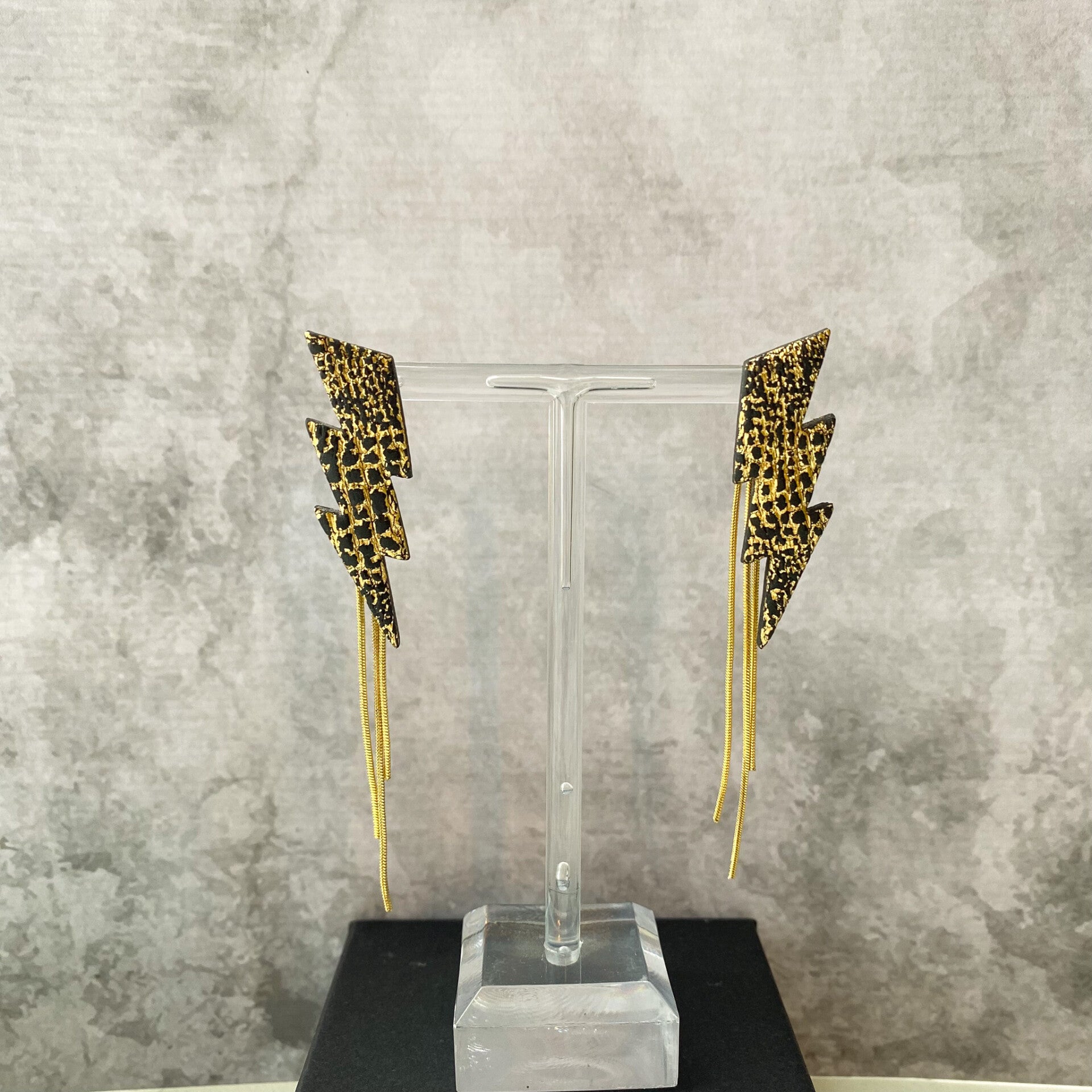 Rebel Stud Lightning Gold Leaf Tassel