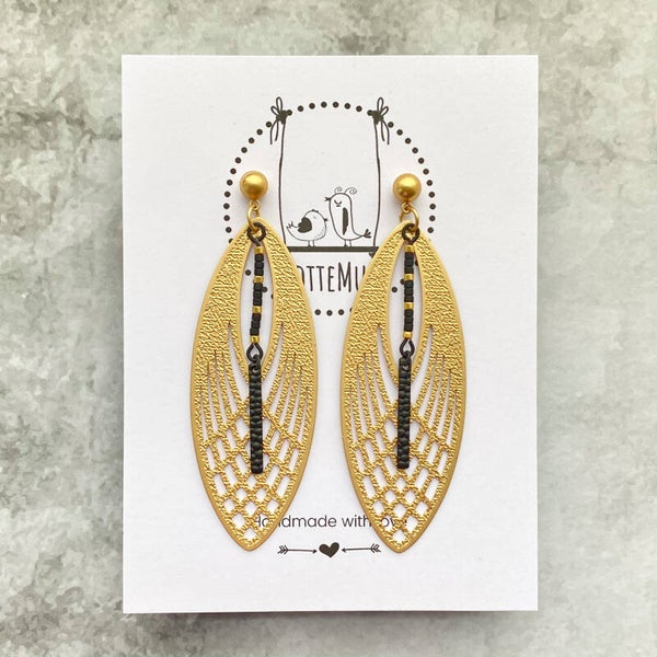Rebel Lasercut Oval Stick Gold