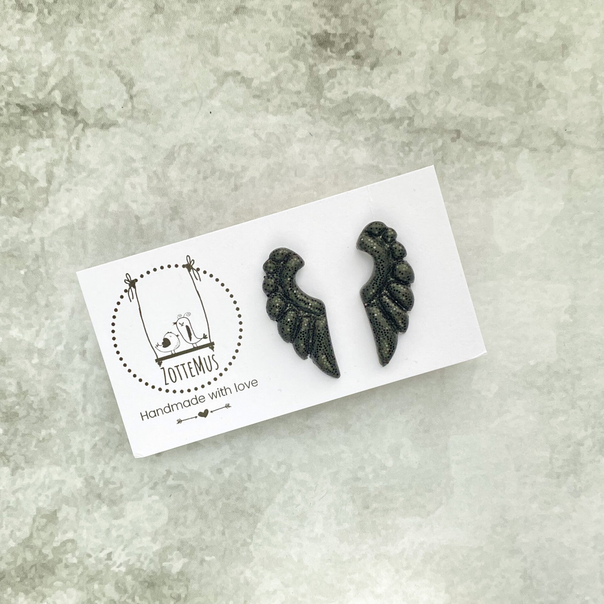 Rebel Mini Stud Long Wings