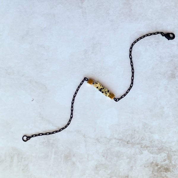 Rebel Bracelet Dalmatian Black And Gold