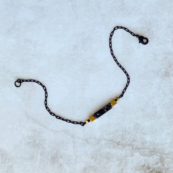Rebel Bracelet Gem Black