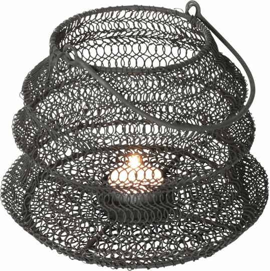 Opvouwbaar windlicht ø20x15cm | Zwart