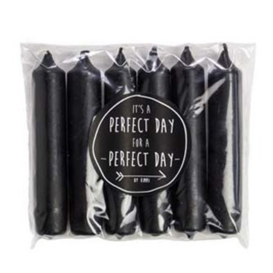 Dinerkaarsjes | Zwart