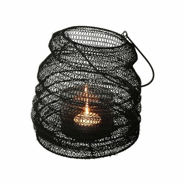 Opvouwbaar windlicht ø23x30cm | Zwart