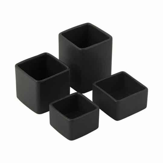 Dip it serveerset | 4-delig zwart