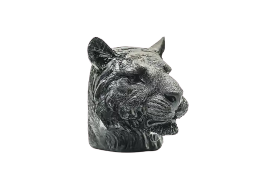 Kaartenhouder | Tijgerkop zwart