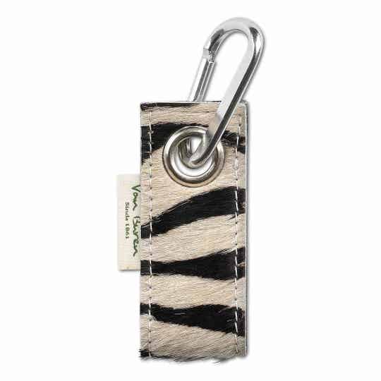 Sleutelhanger koeienhuid | Lus zebraprint