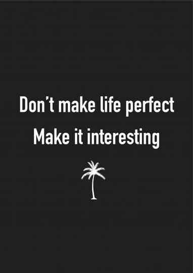 Postcard | Don´t make life perfect