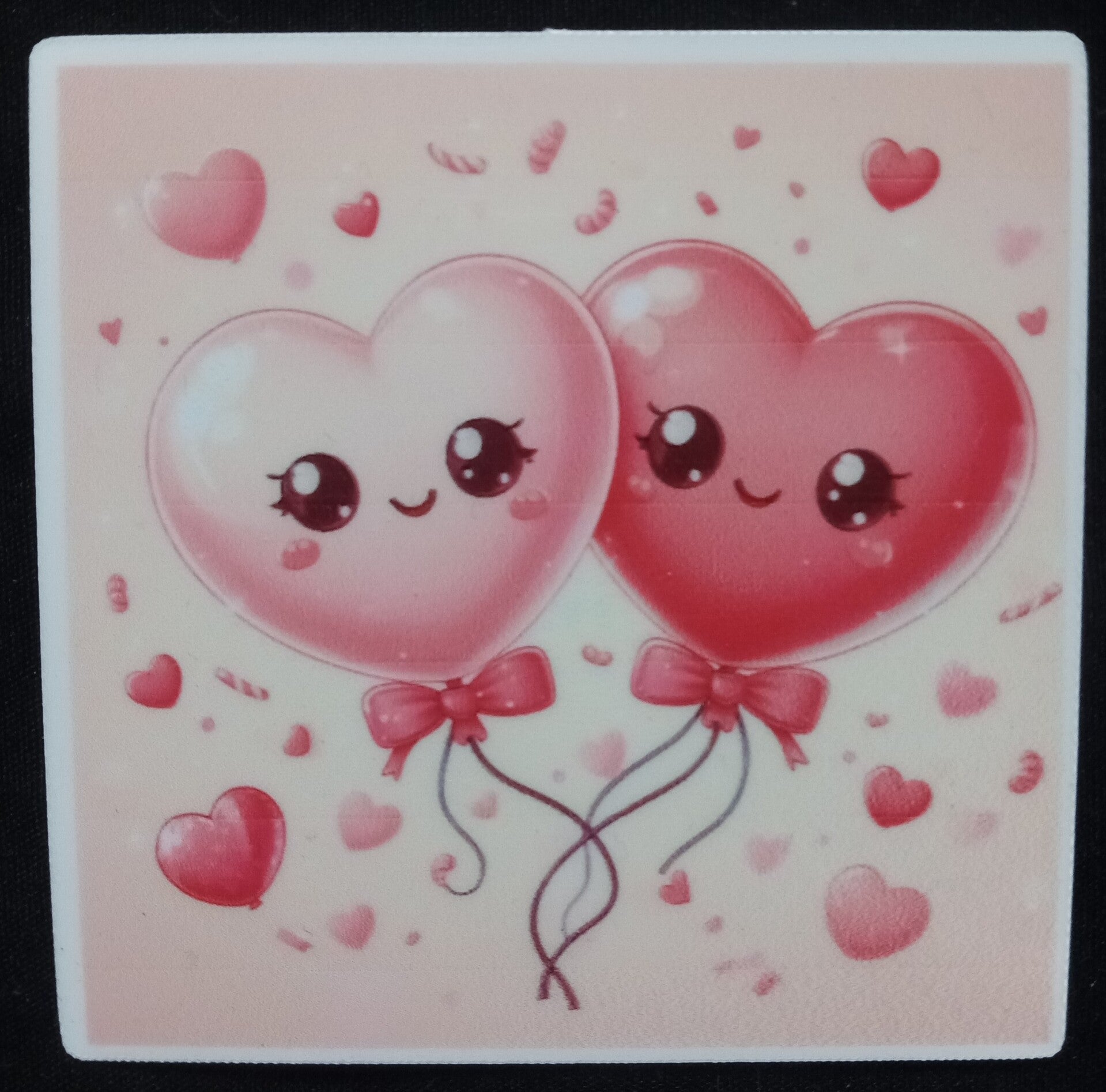 Ballon Valantines Day Vinyl Sticker