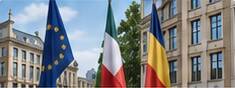 Actions et projets — drapeaux européens, visuel de la maquette