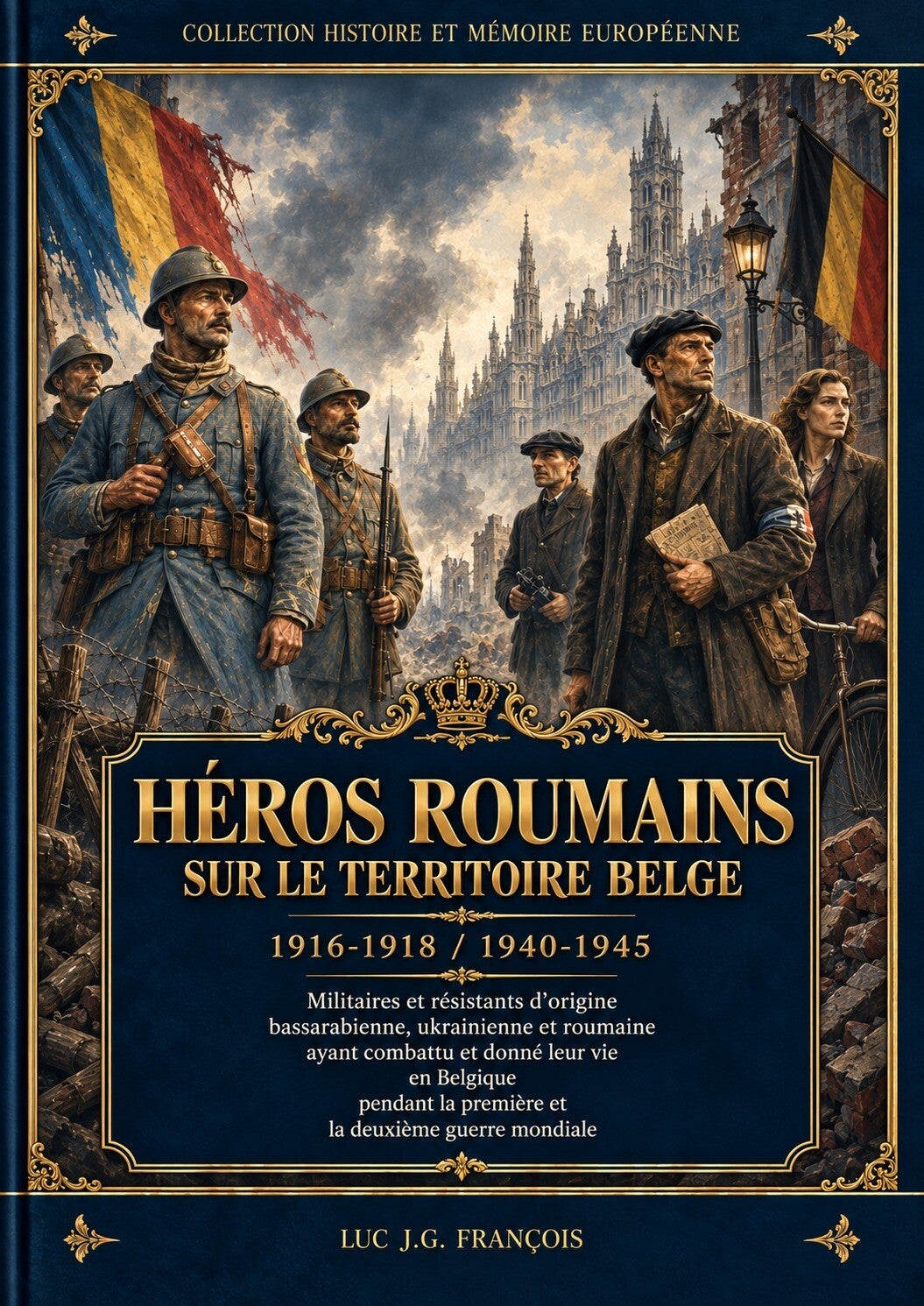 Couverture Héros roumains sur le territoire belge, 1916–1918 et 1940–1945