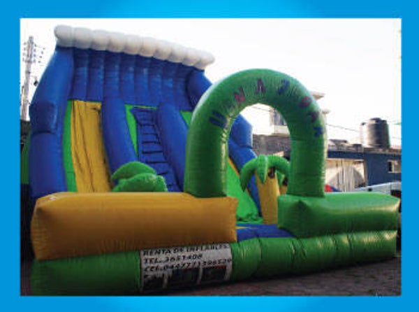 Tobogán Doble con Olas 8x12m