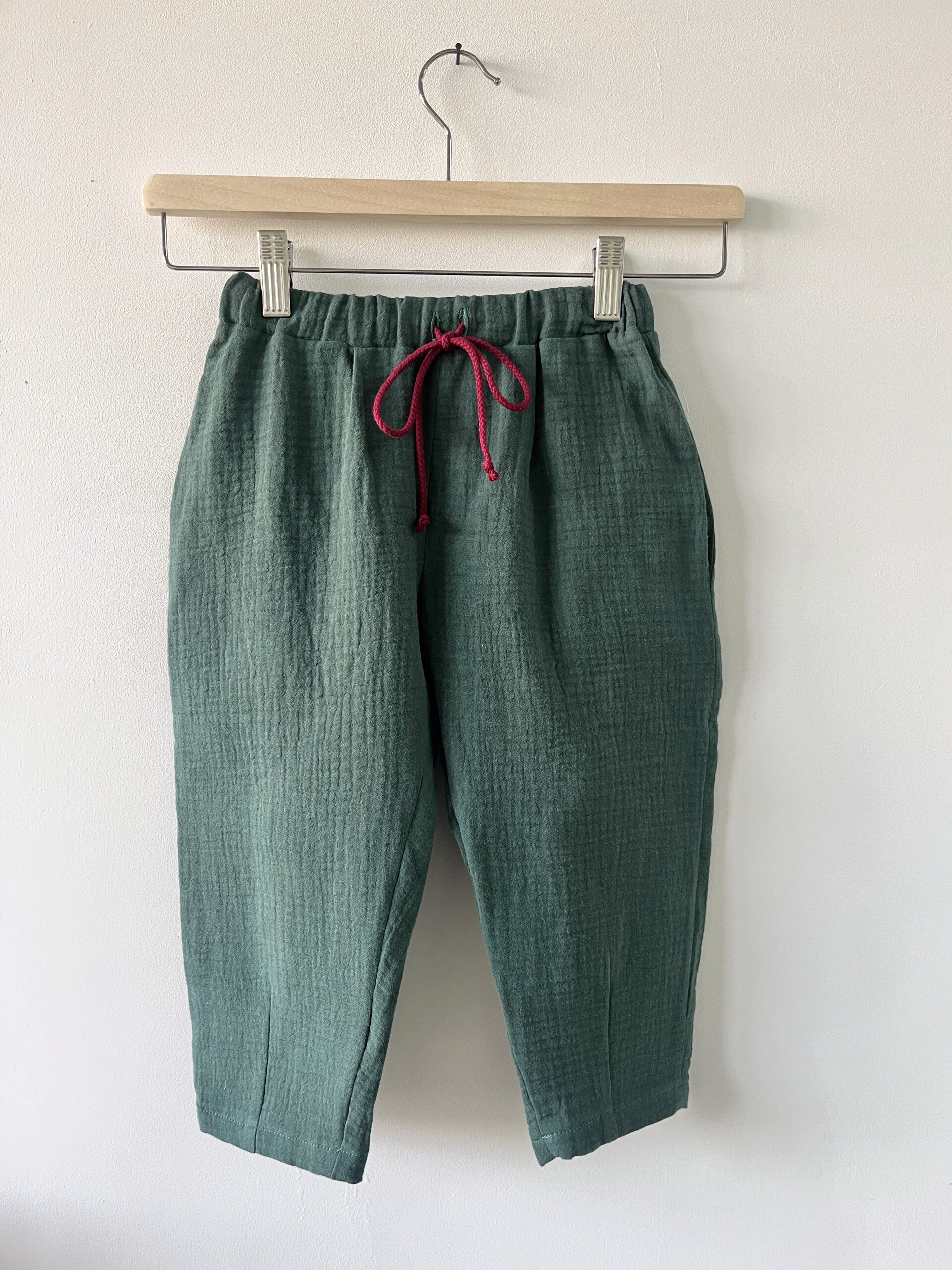 Broek Lino - Donkergroen