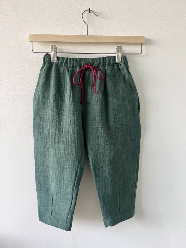 Broek Lino - Donkergroen