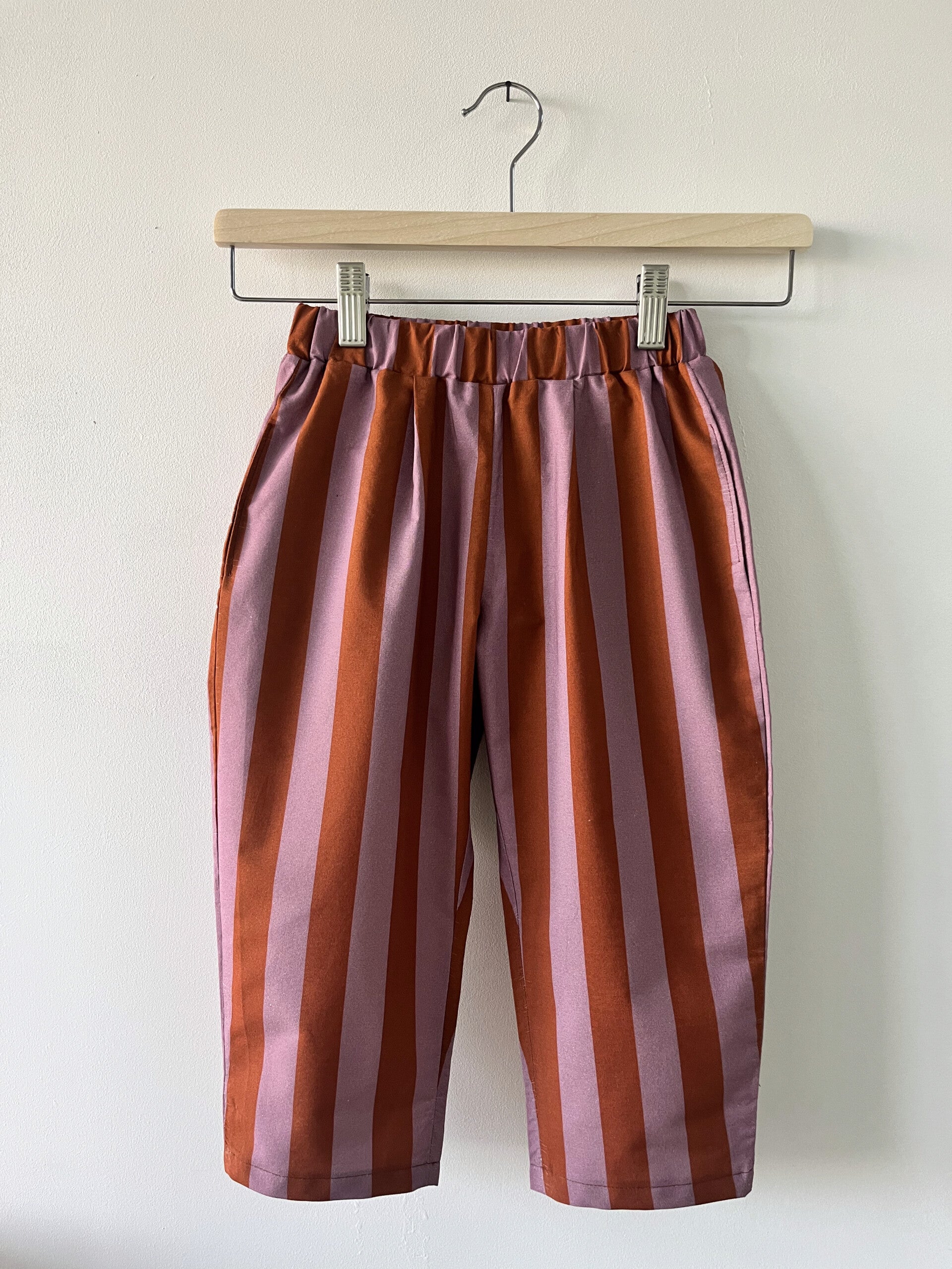 Broek Zaza - Oranje/roze gestreept