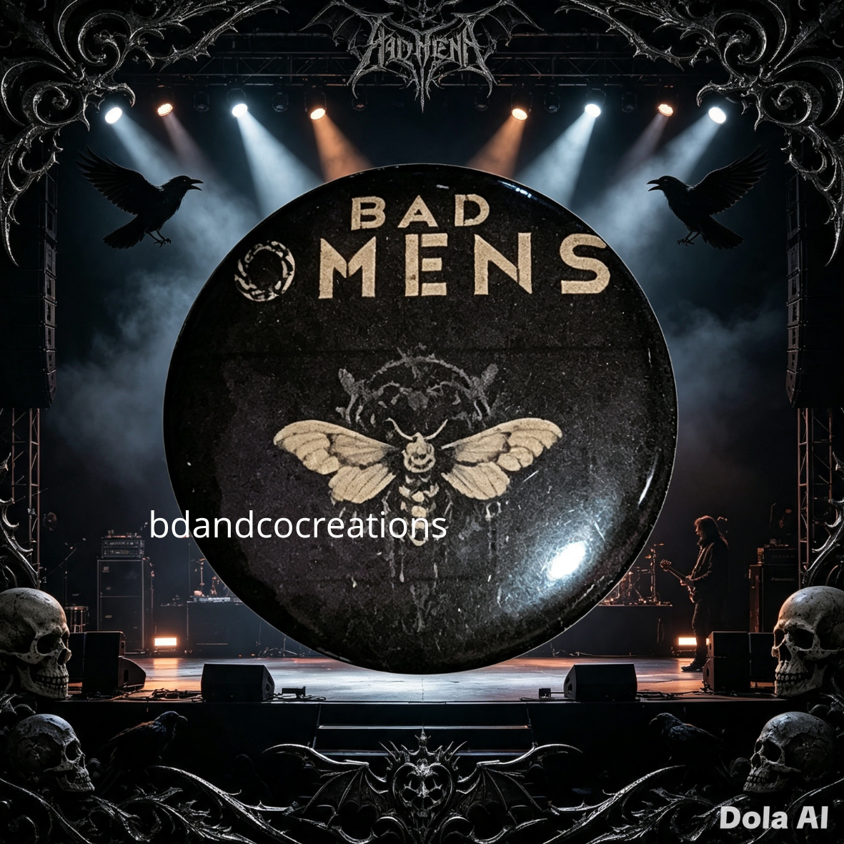 🤍 Badges Bad Omens — Émotion & Métal Moderne
