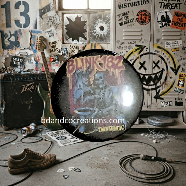 Badges Blink-182 faits main 🌟 Goodies & Merch Pop-Punk (32 mm)