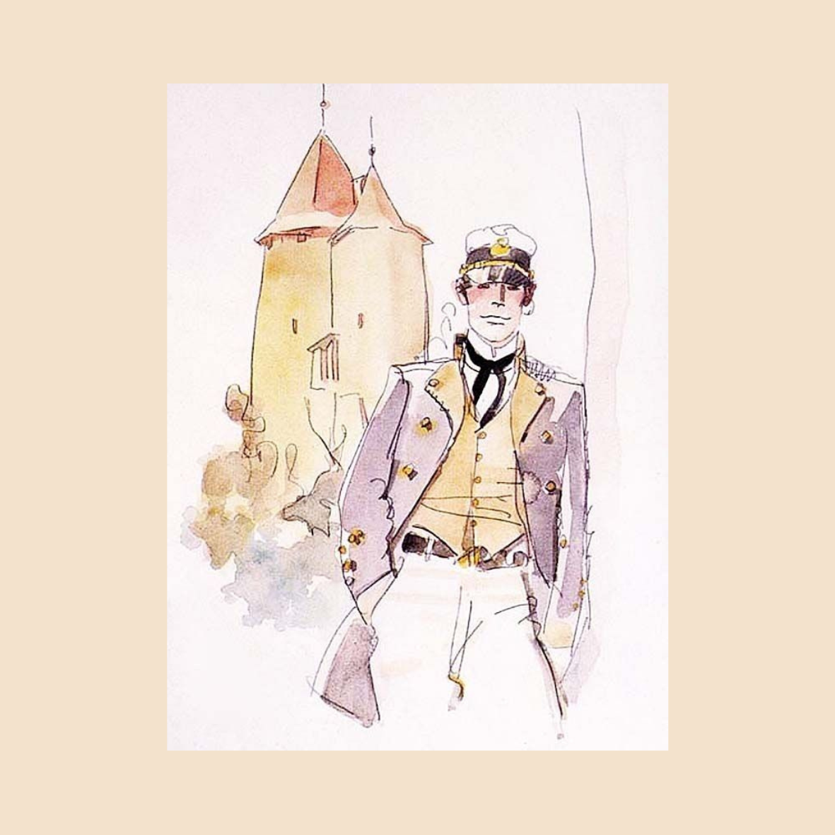Affiche Corto Maltese | Poster Illustration Voyage & Décoration Murale BD
