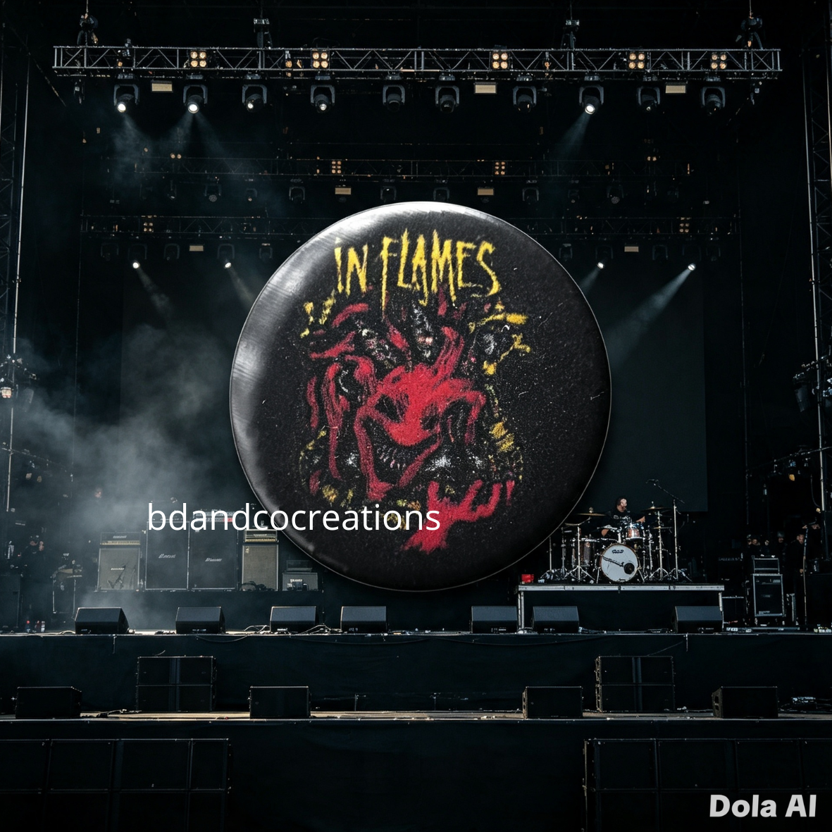🔥 Badges In Flames — Tête de Bouffon & Légende Métal Suédois