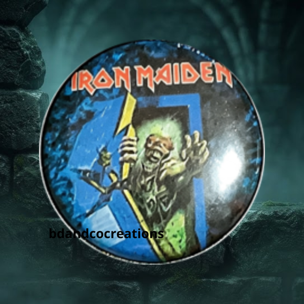 🤘 Badges IRON MAIDEN — Logo & Eddie l'icône du Heavy Metal