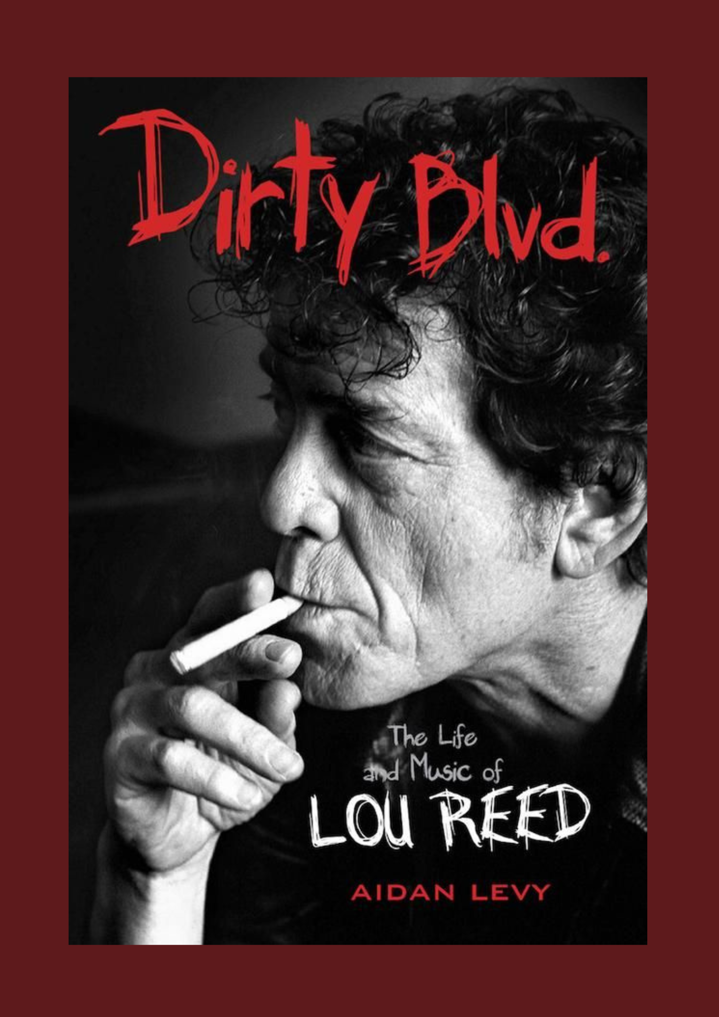 Affiche Lou Reed & Dirty Blvd. | Poster Rock & Légende New-Yorkaise & Décoration Murale
