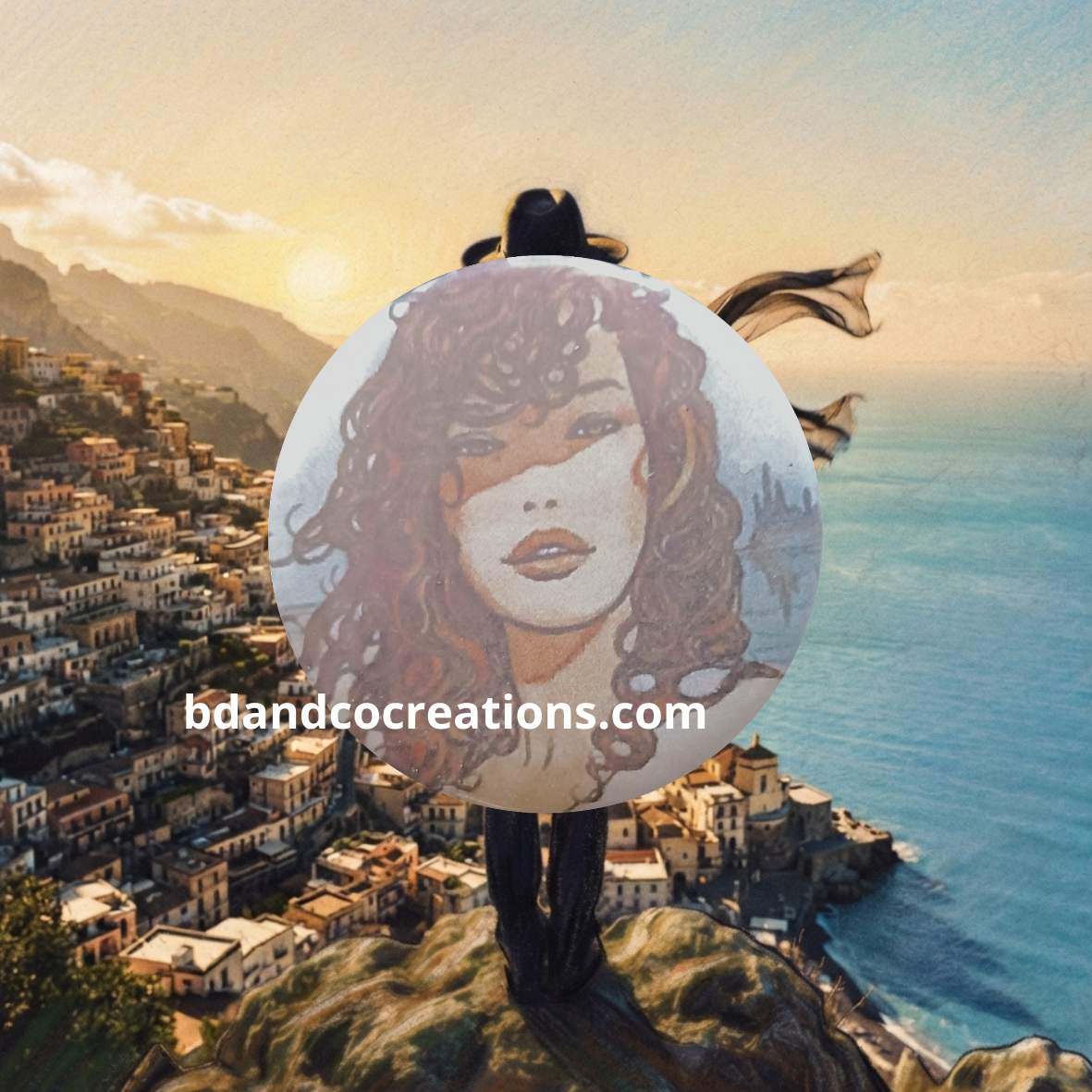 Badges Milo Manara faits main 🌟 Goodies & Merch Bande Dessinée / Érotique (32 mm)