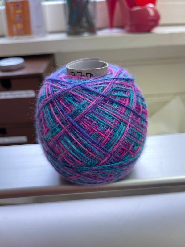 Handgeverfde Handgesponnen Zachte Wolgaren met Zijde - Single Yarn