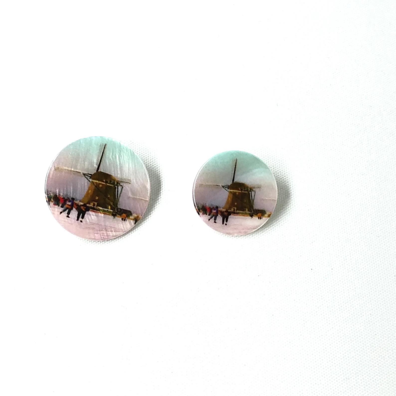 Parelmoer knopen molen