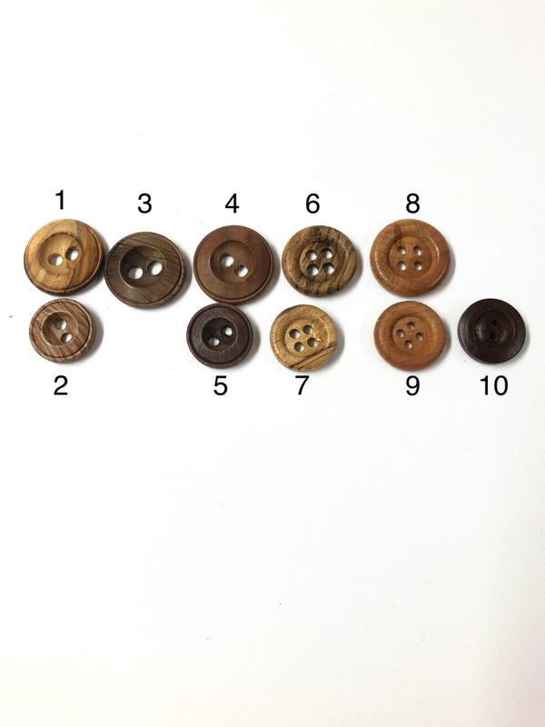 Verschillende houten knopen